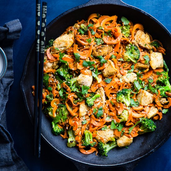 Cumin Coconut Chicken Stir Fry