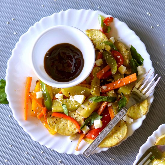 20 minute Grilled vegetable salad