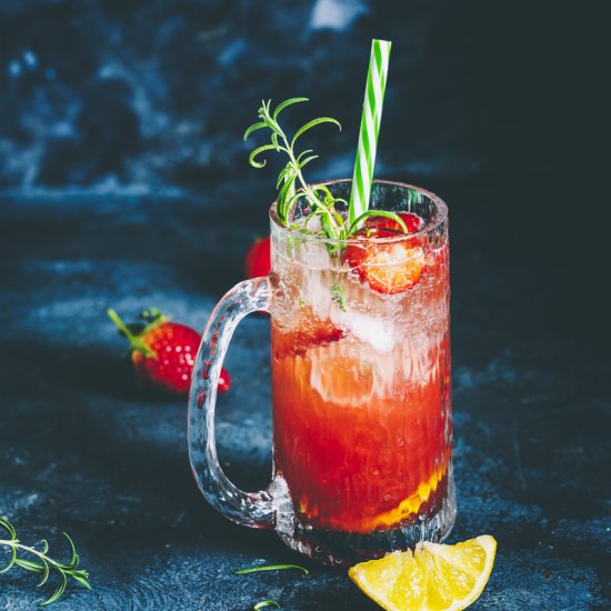 Rosemary Strawberry Moscow Mule