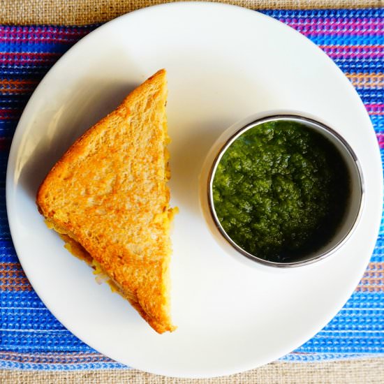 Leftover Moong Dal Toast