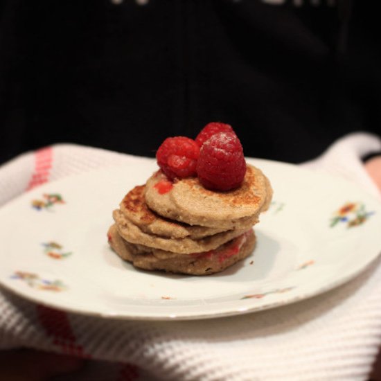 Raspberry Banana Pancakes