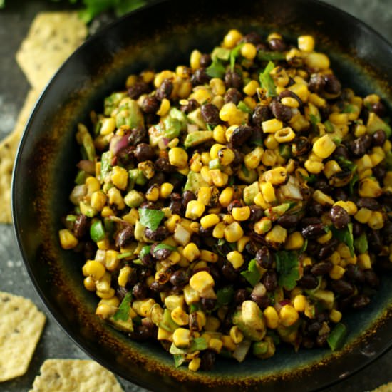 Corn Black Bean Avocado Salsa