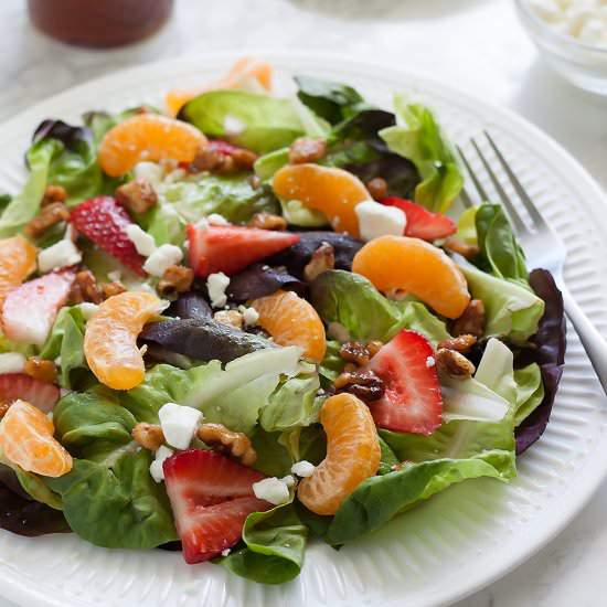 Strawberry Salad + Guava Dressing