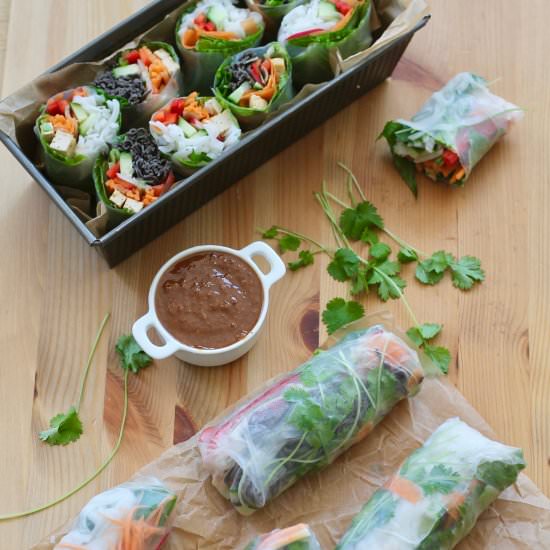 summer salad rolls