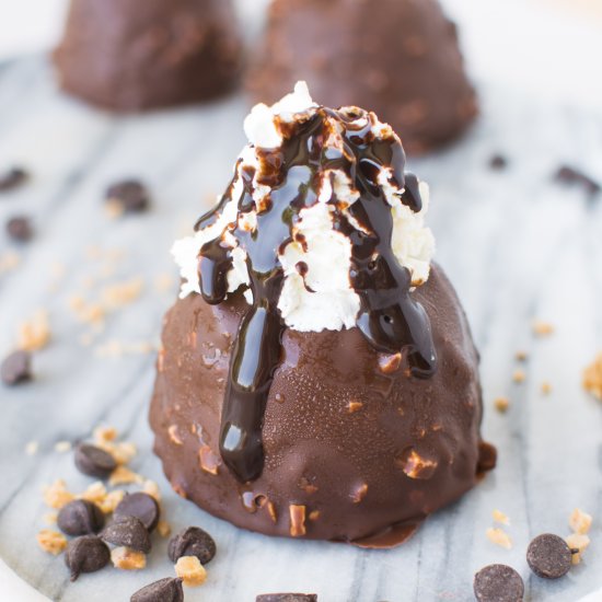 Brownie Ice Cream Bombes