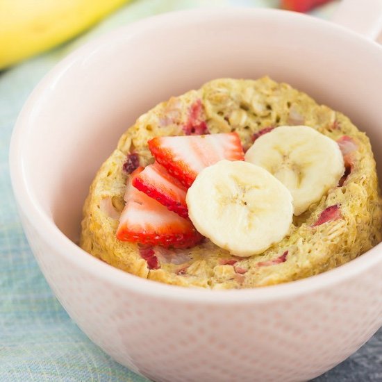 Strawberry Banana Baked Oatmeal