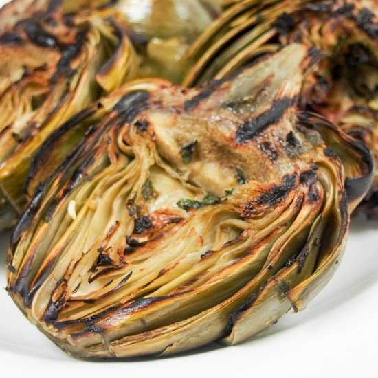 grilled artichokes