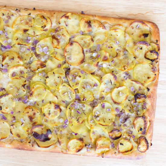 Vegan Potato Pan Pizza