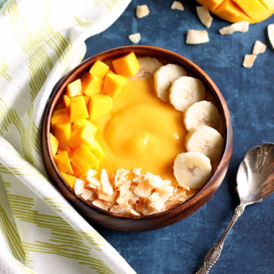 Mango Peach Smoothie Bowl