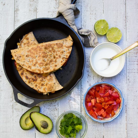 Slow Cooker Fajita Quesadillas