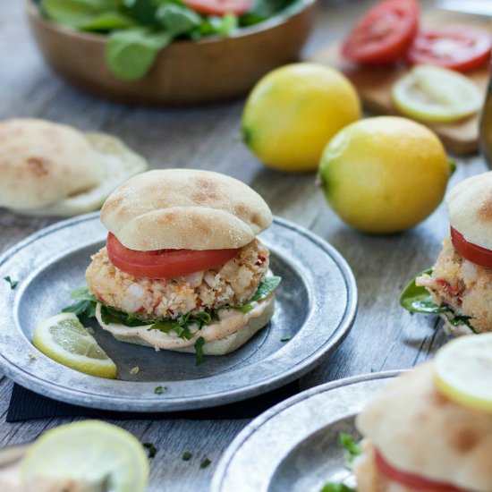 Crab Cake Sliders with Lemon Aioli