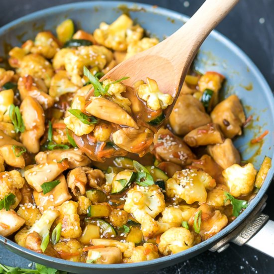 Teriyaki Chicken And Cauliflower