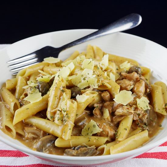 Slow Cooker Chicken Stroganoff