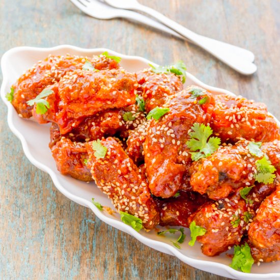 Spicy Fried Chicken Wings