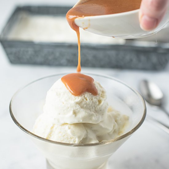 No Churn Vanilla Bean Ice Cream