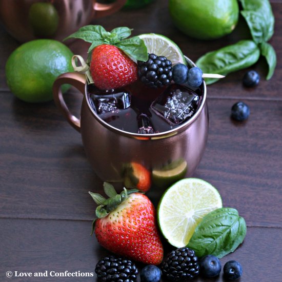 Very Berry Basil Moscow Mule