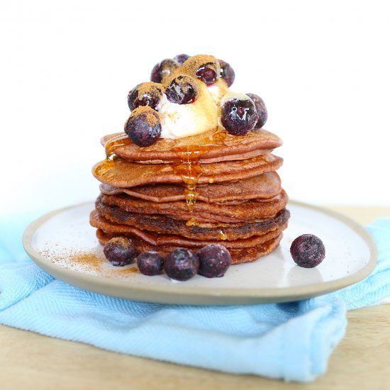 Choc Berry Pancakes