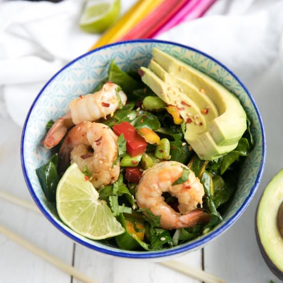 Sesame Ginger Shrimp Bowls