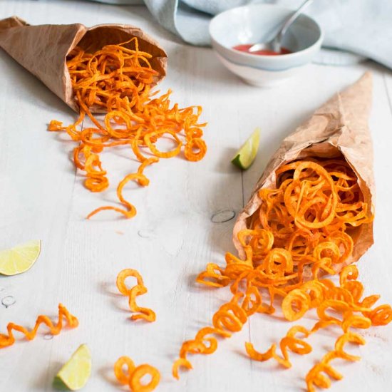 CURLY SWEET POTATO FRIES