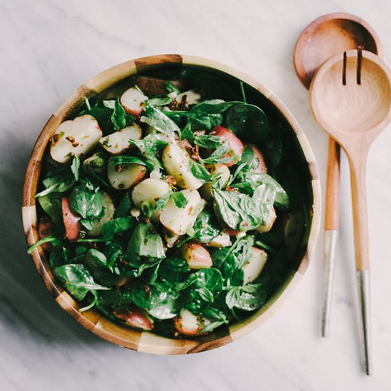 Potato Salad with Basil Vinaigrette