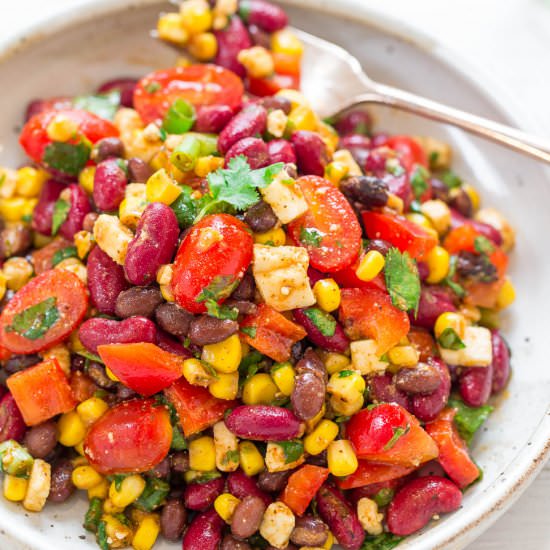 Skinny Mexican Bean & Corn Salad