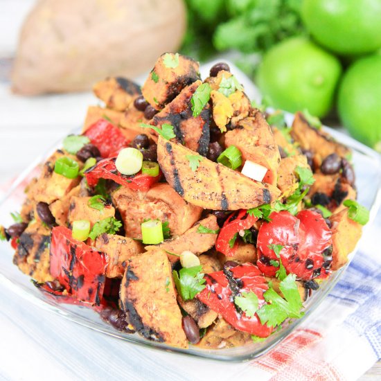 Grilled Sweet Potato Salad