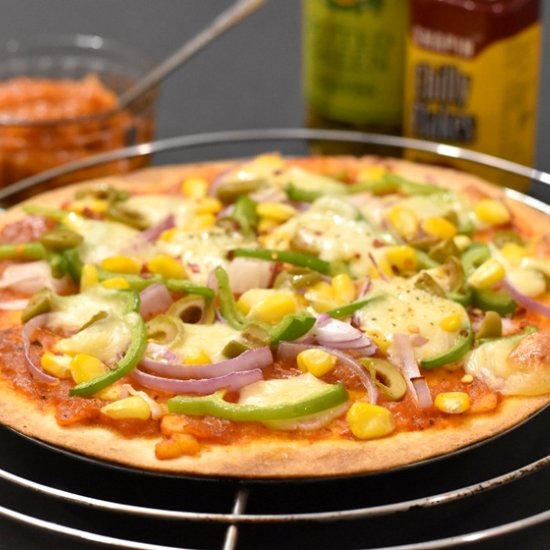 Thin Crust Veggie Pizza