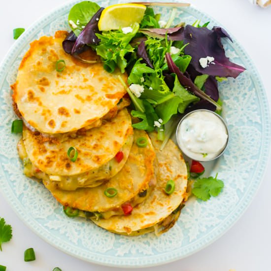 Smoked Chicken Quesadillas