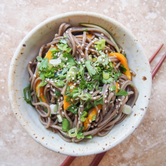 Soba Noodle Salad with Tamari