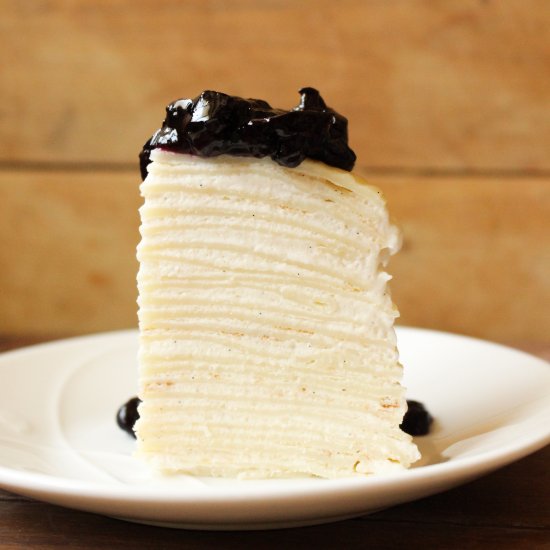 Vanilla Mille Crêpe Cake