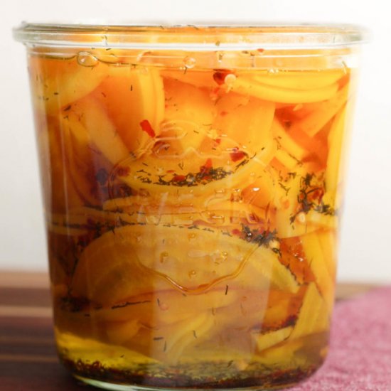 Pickled Golden Beets