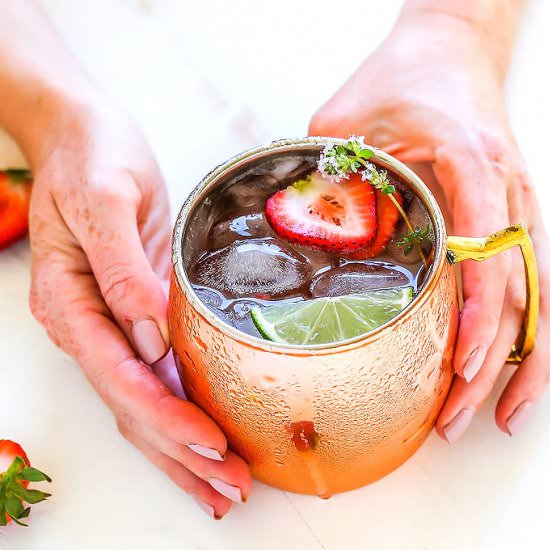 Strawberry Lime Moscow Mule