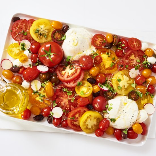 Summer Tomato Salad with Burrata