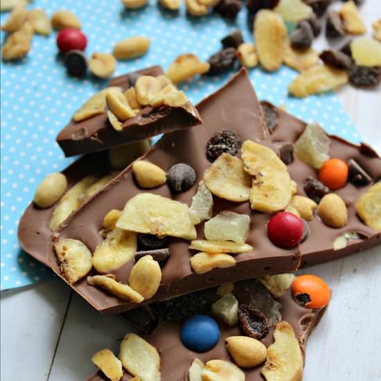 Trail Mix Candy Chocolate Bark