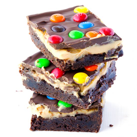 M&M Chocolate Peanut Butter Bars