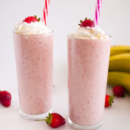 Strawberry Banana Milkshake