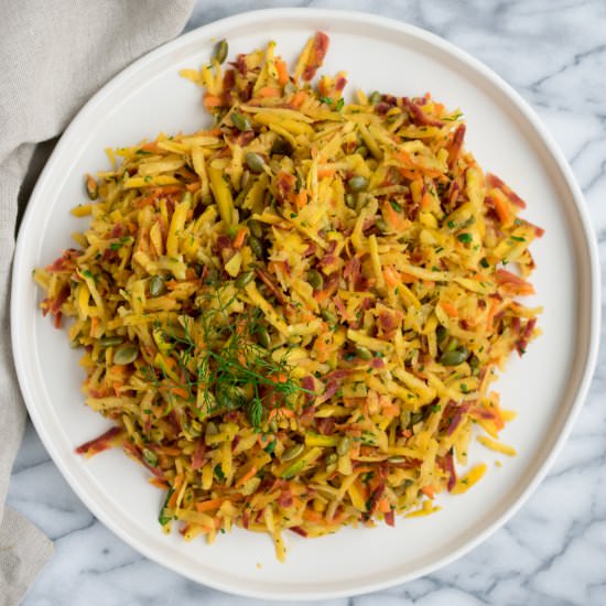 Carrot Salad with Pumpkin Seeds