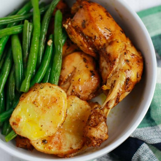 Pomegranate Roasted Chicken Thighs