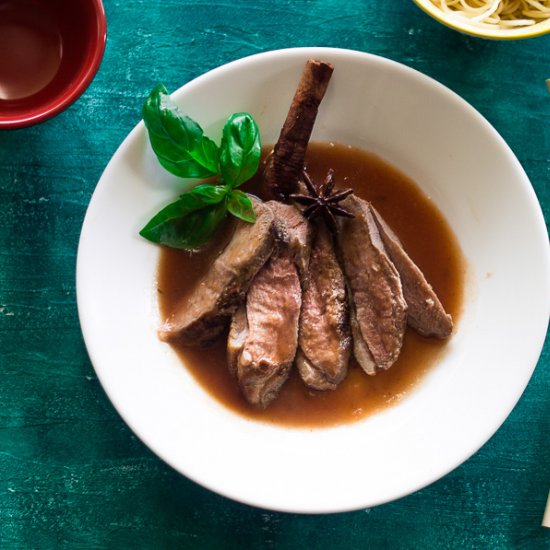 Duck with Plum and Tamarind Sauce