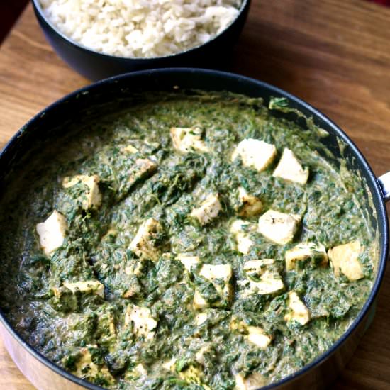 Healthy Palak Tofu