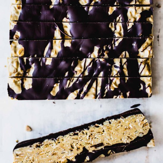 Seedy White Chocolate Granola Slice