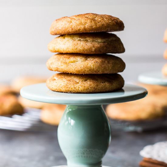 Chewy Snickerdoodle Cookies