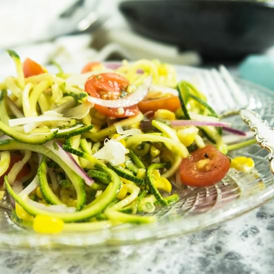 Zoodle & Grilled Corn Salad