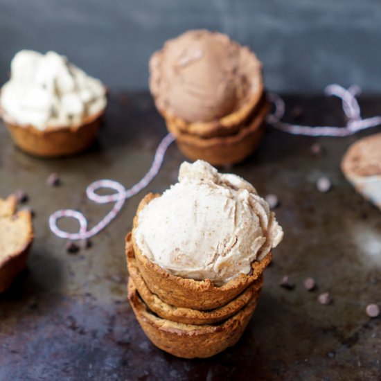 Chocolate Chip Cookie Bowls