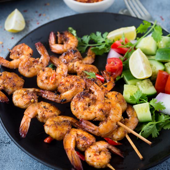 Grilled Vietnamese Prawns