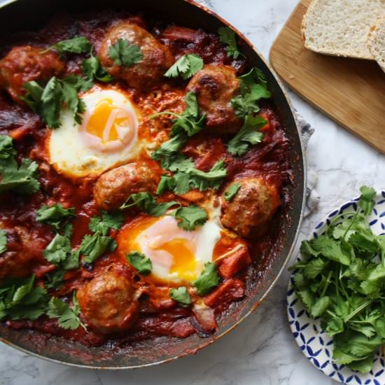 Sweet Potato & Sausage Baked Eggs