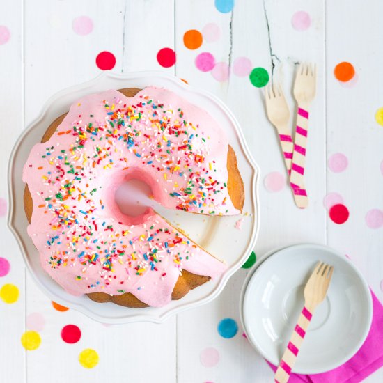 Pink Donut Bundt Cake