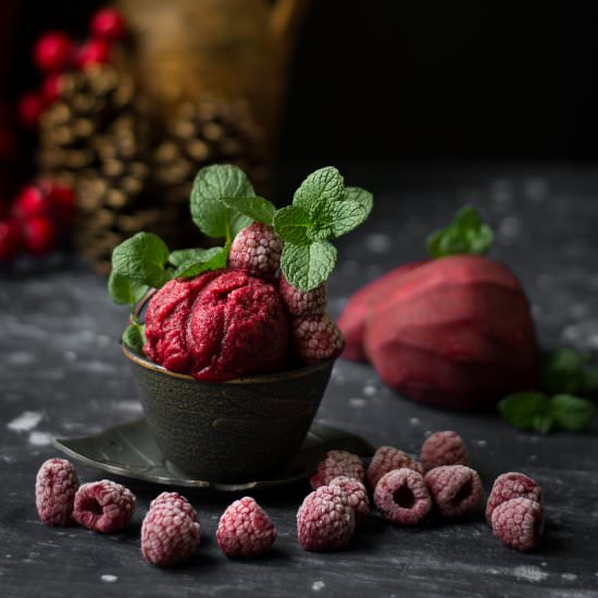 Rose Beetroot Sorbet