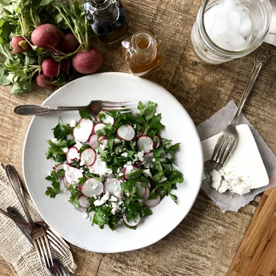 Radish and Parsley Salad