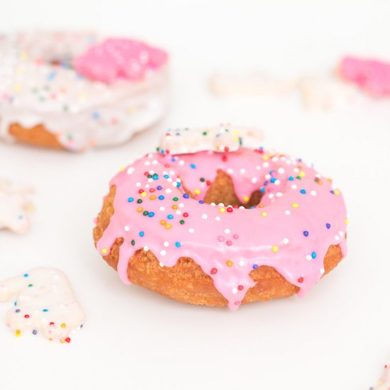 Frosted Animal Cookie Doughnuts